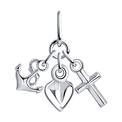 Подвеска из серебра 925 пробы