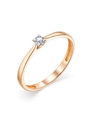 Кольцо из золота 585 пробы с бриллиантами