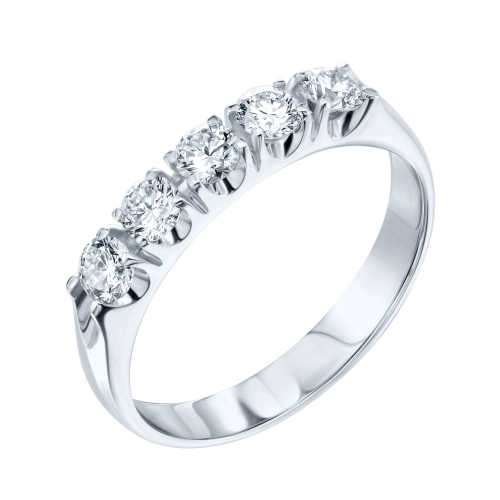 Кольцо из белого золота 585 пробы с бриллиантами