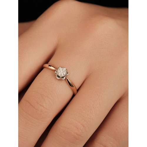 Кольцо из золота 585 пробы с бриллиантами