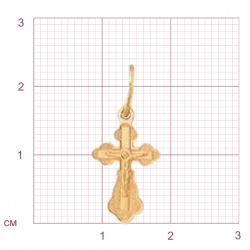 Подвеска Крест из золота 585 пробы