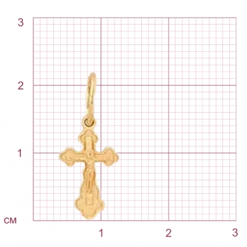 Подвеска Крест из золота 585 пробы