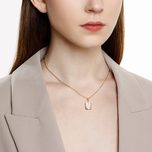 Подвеска Икона Владимирская Божия Матерь из золота 585 пробы