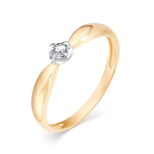 Кольцо из золота 585 пробы с бриллиантами