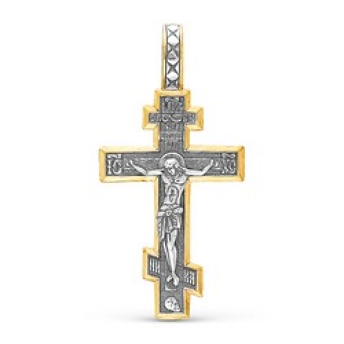 Подвеска Крест из серебра 925 пробы