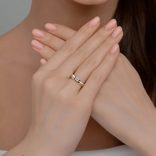 Обручальное кольцо из золота 585 пробы