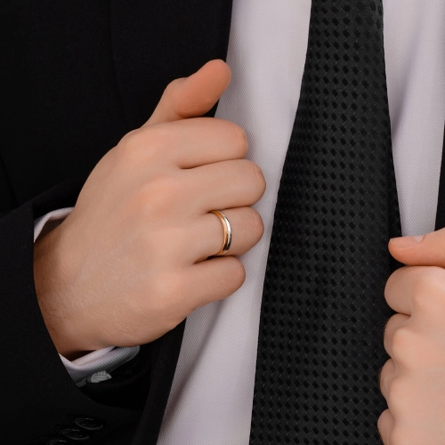 Обручальное кольцо из золота 585 пробы