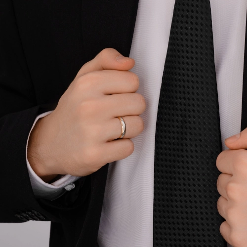 Кольцо обручальное православное из золота 585 пробы