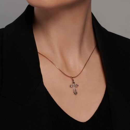 Подвеска Крест из золота 585 пробы