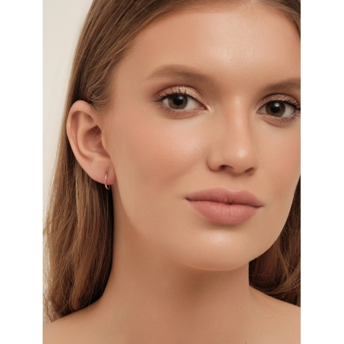 Серьги конго из золота 585 пробы