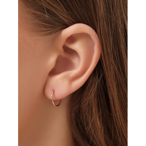 Серьги конго из золота 585 пробы