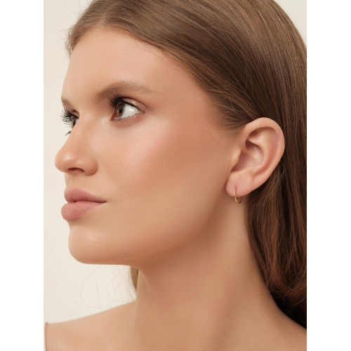 Серьги конго из золота 585 пробы