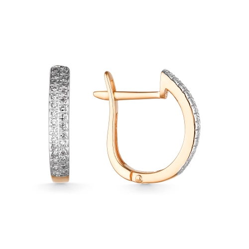 Серьги из золота 585 пробы с бриллиантами