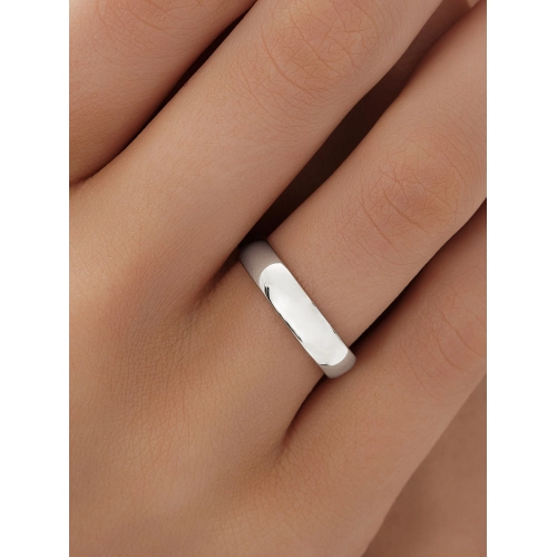 Обручальное кольцо из белого золота 585 пробы