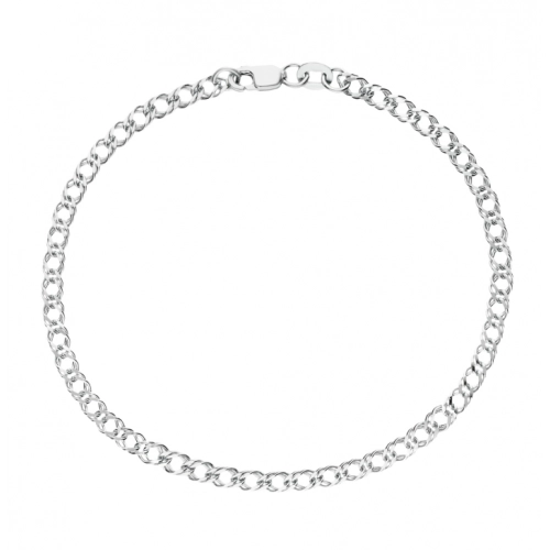 Браслет цепочный из серебра 925 пробы