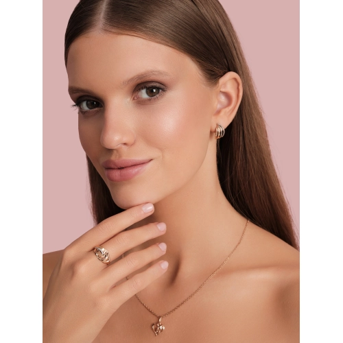 Подвеска из золота 585 пробы с фианитами