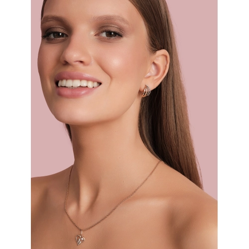 Подвеска из золота 585 пробы с фианитами