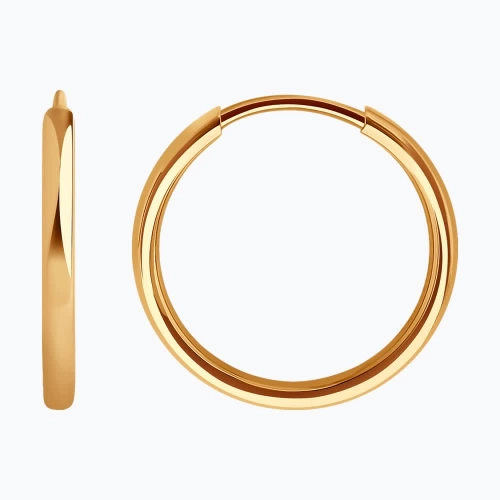 Моносерьга конго из золота 585 пробы