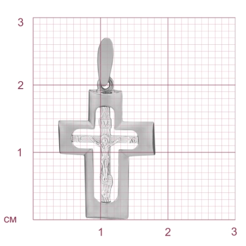 Подвеска Крест из золота 585 пробы