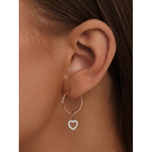 Серьги конго из золота 585 пробы