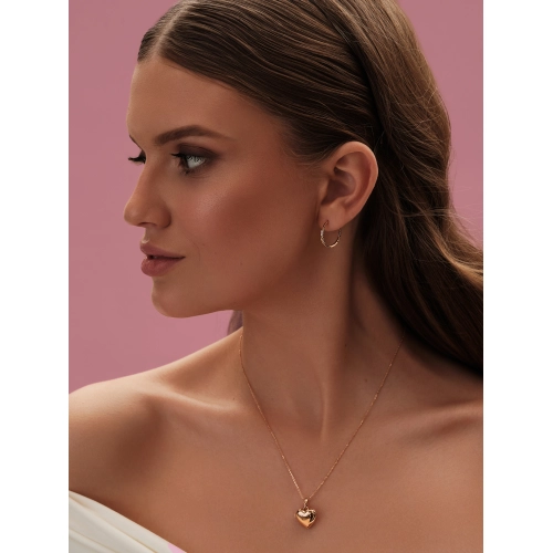 Серьги конго из золота 585 пробы