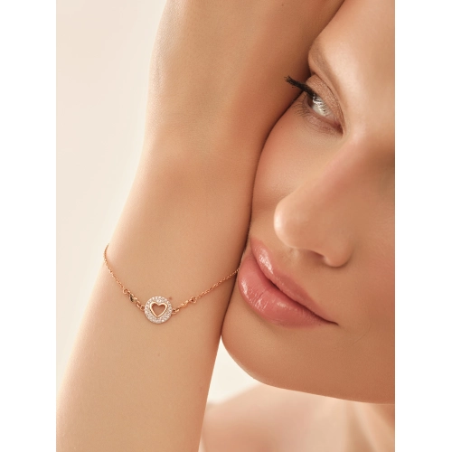 Браслет из золота 585 пробы с фианитами