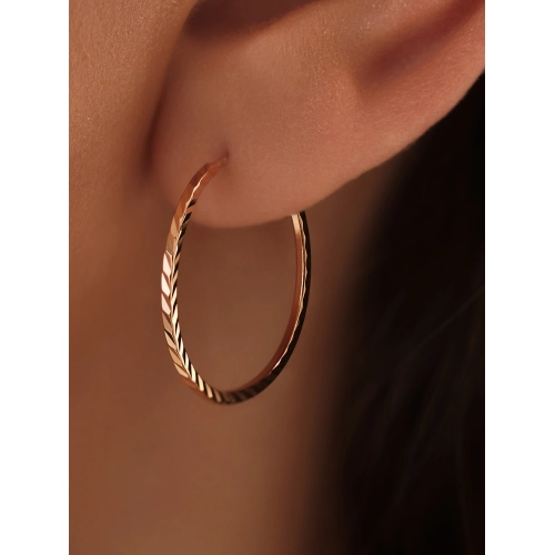 Серьги конго из золота 585 пробы