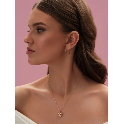 Серьги конго из золота 585 пробы
