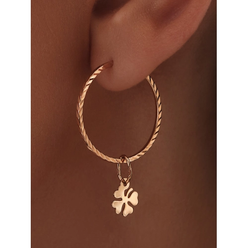 Серьги конго из золота 585 пробы