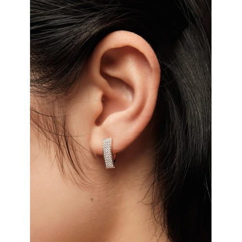 Серьги из золота 585 пробы с фианитами