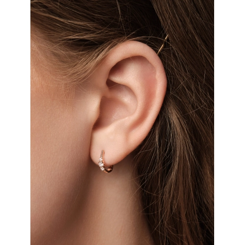 Серьги из золота 585 пробы с фианитами