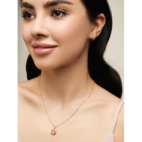 Серьги из золота 585 пробы с фианитами