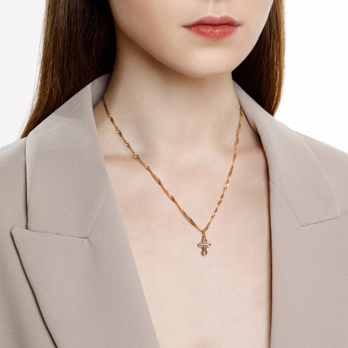 Подвеска Крест из золота 585 пробы