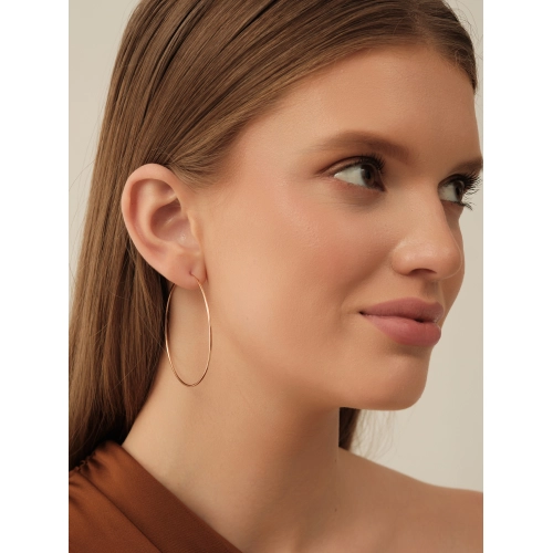 Серьги конго из золота 585 пробы