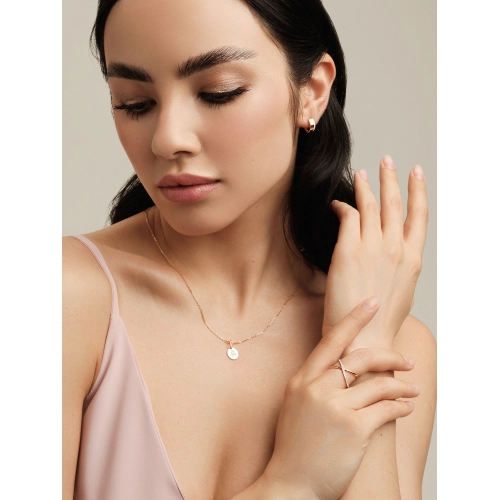Серьги из золота 585 пробы с фианитами