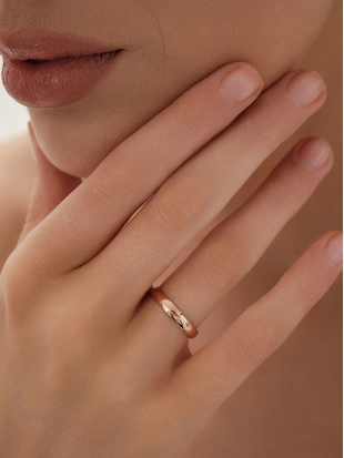 Обручальное кольцо из золото 585 пробы