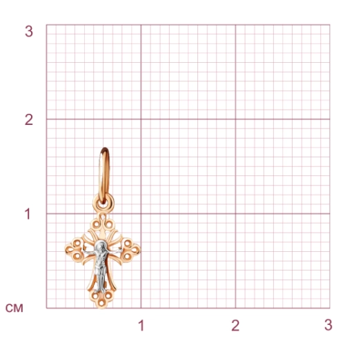 Подвеска Крест из золота 585 пробы