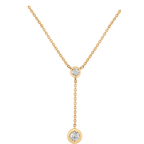 Колье (585) фианит сотуар