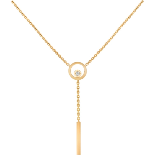 Колье (585) фианит сотуар