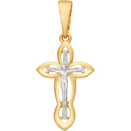 Подвеска Крест из золота 585 пробы