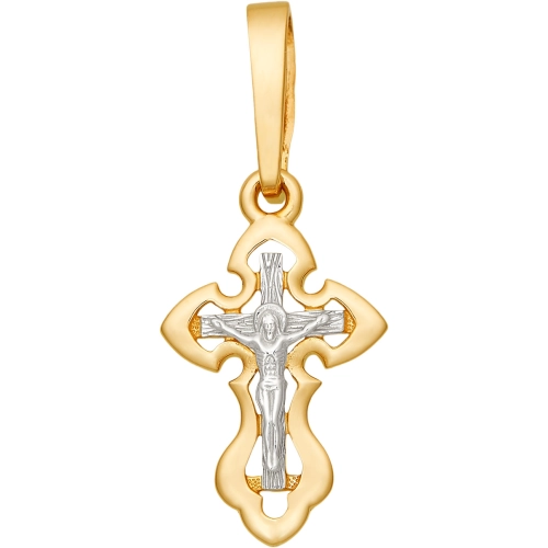 Подвеска Крест из золота 585 пробы