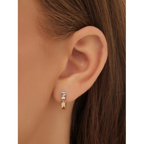 Серьги из золота 585 пробы с бриллиантами