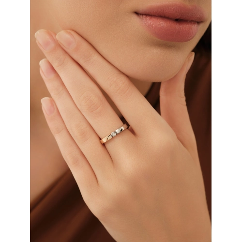 Кольцо из золота 585 пробы с бриллиантами