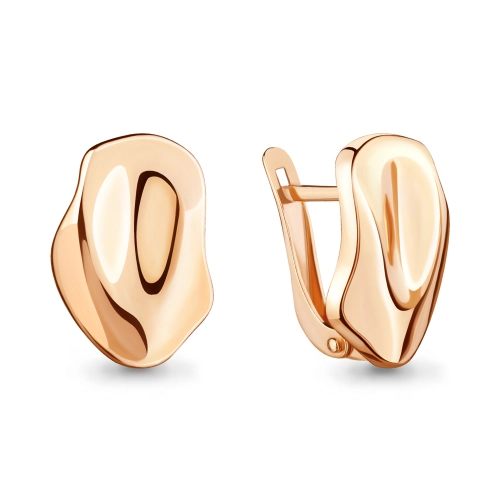 Серьги из серебра 925 пробы с позолотой