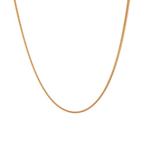 Цепь из серебра 925 пробы с позолотой