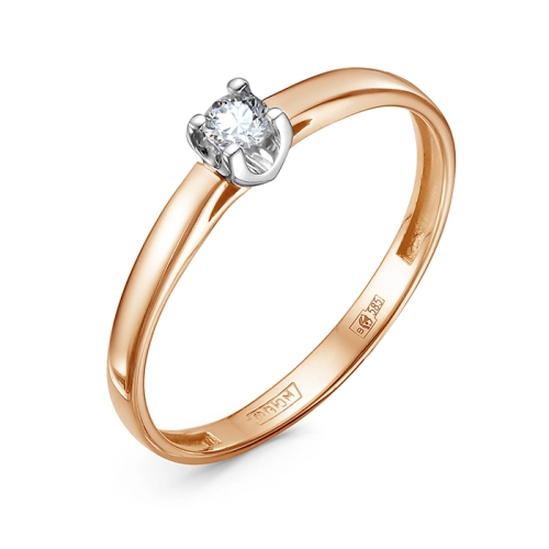 Кольцо из золота 585 пробы с бриллиантами