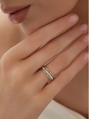 Обручальное кольцо из золота 585 пробы