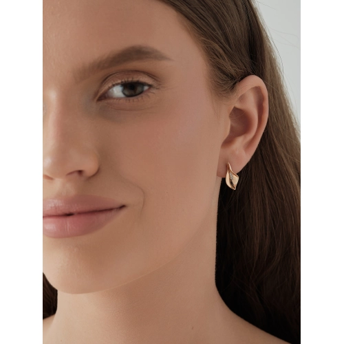 Серьги из золота 585 пробы с фианитами