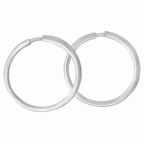 Серьги конго из серебра 925 пробы