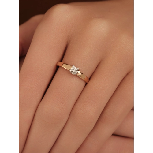 Кольцо из золота 585 пробы с бриллиантами